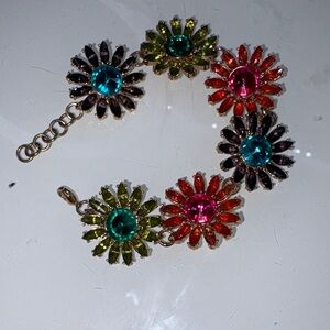 Kate Spade Colorful Floral Bracelet with Gemstones